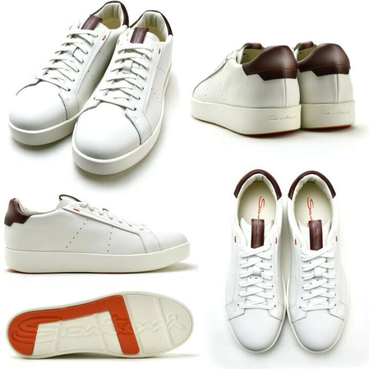 楽天市場】サントーニ Santoni スニーカー ホワイト メンズ スニーカー 