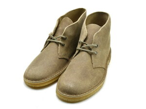 N[NX fU[gu[c g[vXG[h CLARKS DESERT BOOT 26110054 TAUPE SUEDE MENS Y yUSKiz