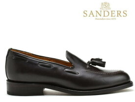 サンダース 靴 ローファー スリッポン タッセル SANDERS 7174TD ダークブラウン メンズ ビジネス