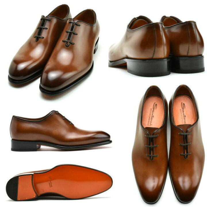 楽天市場】サントーニ Santoni ホールカット 16229 ブラウン メンズ 