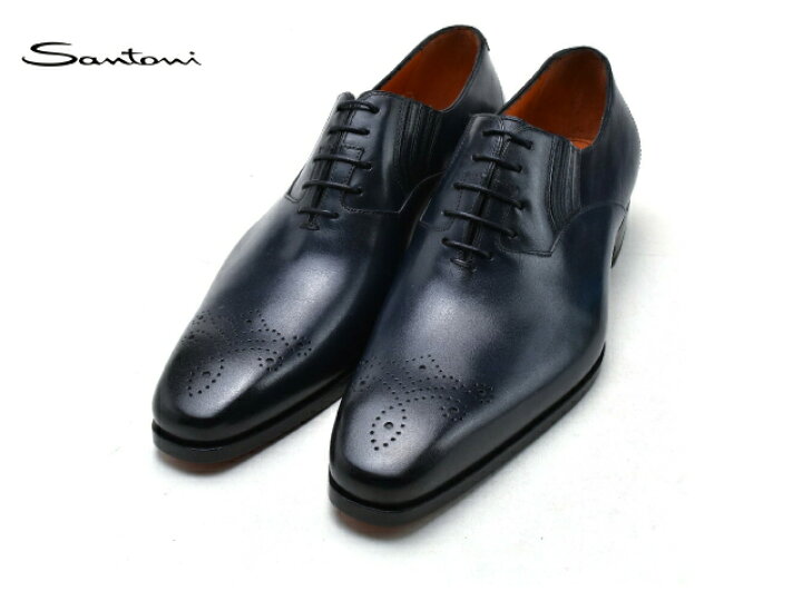 楽天市場】サントーニ Santoni ホールカット ダークブルー 16812 