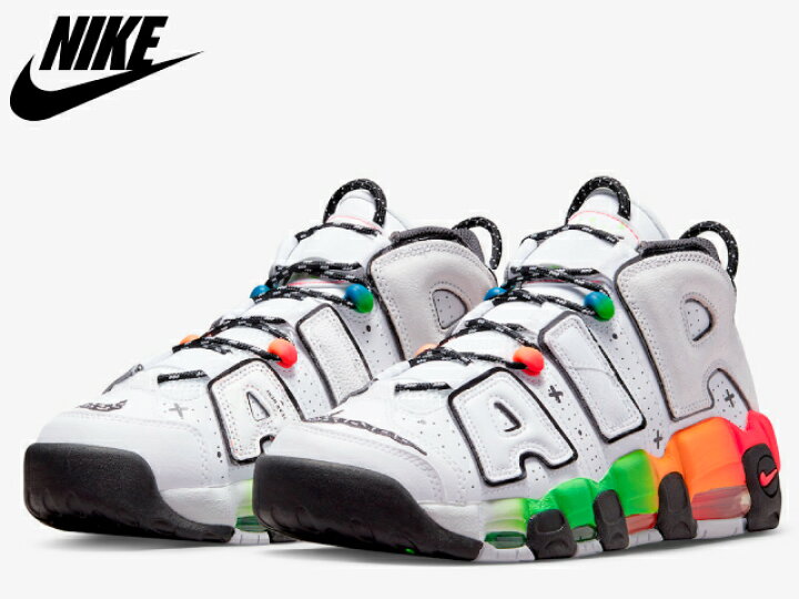 楽天市場 ナイキ エア モア アップテンポ 96 Nike Air More Uptempo 96 Dv1233 111 靴 メンズ レディース スニーカー ホワイト ブラック マルチ White Black Multi ブーツとスニーカー Face To Face