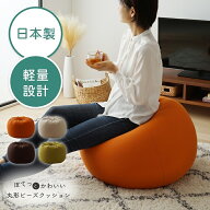 ビーズクッション インテリア 日本製 おしゃれ フィット 椅子 シンプル 可愛い 一人用 丸 補充 ファスナ…