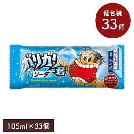 ガリガリ君 ソーダ 105ml【33個セット】赤城乳業 アイスクリーム アイス セット かき氷 ガリガリくん アイスキャンディ アイスバー ソーダ味 氷菓 スイーツ まとめ買い ギフト プレゼント
