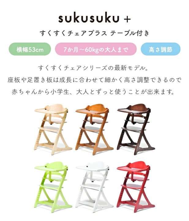 楽天市場】ベビーチェア ハイチェア すくすくチェアプラス 大和屋 