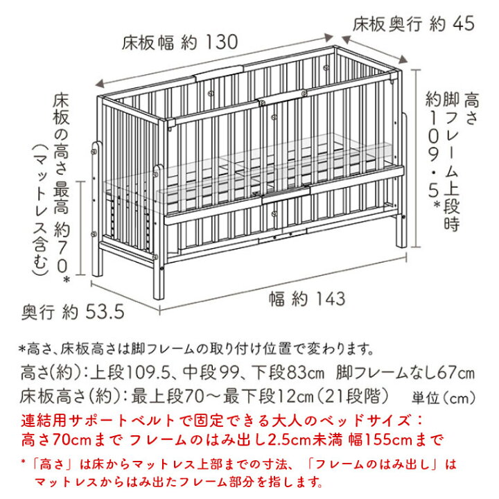 楽天市場】【3点セット】ベビーベッド 添い寝【そいねーる3 ベビー  