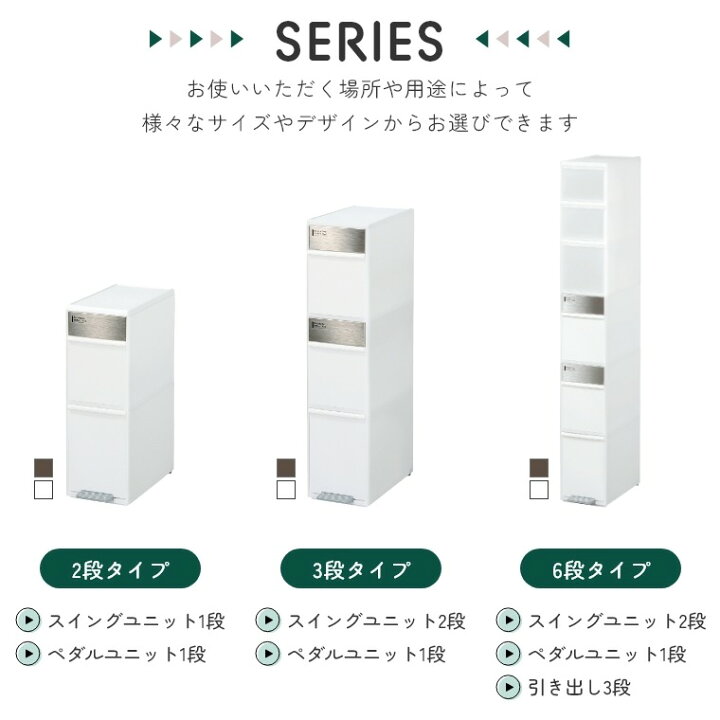 【当店ポイント最大14倍!5/30のみ】ゴミ箱 分別 スリム おしゃれ 収納付き 隙間を活用できる!資源ゴミ分別ストッカー 分別スイングストッカー ワイド MSP-12BS120 ライクイット 2分別 3分別 大容量 デッドスペース 縦型 ダストボックス ランドセルとベビー ... 分別スイングストッカー ワイド MSP-12BS120 DBrダークブラウン