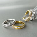 【送料無料】フルエタニティステンレスリング 指輪 ステンレス エタニティ リング 金属アレルギー アレルギー対応レディース メンズ 女性 男性 つけっぱなし SUS316L ステンレス製 シルバー ゴールド キュービックジルコニア