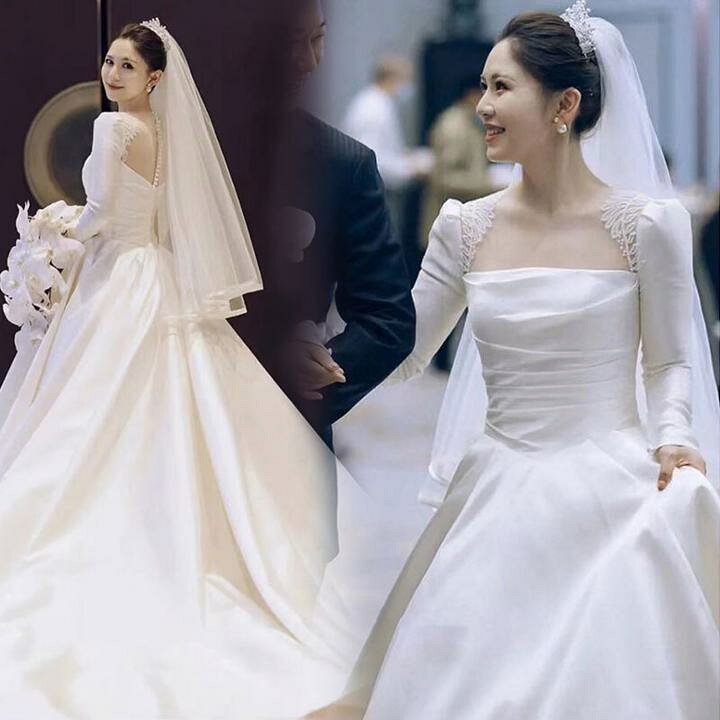 楽天市場】ウェディングドレス【着後レビュー特典】ロングスリーブでも  