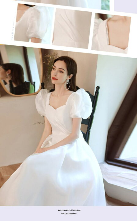 楽天市場】ドレス ウェディングドレス【着後レビュー特典】パール装飾  