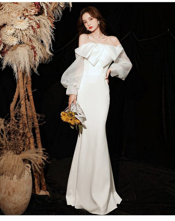 楽天市場】ウエディングドレス【着後レビュー特典】胸元のビックリボン  