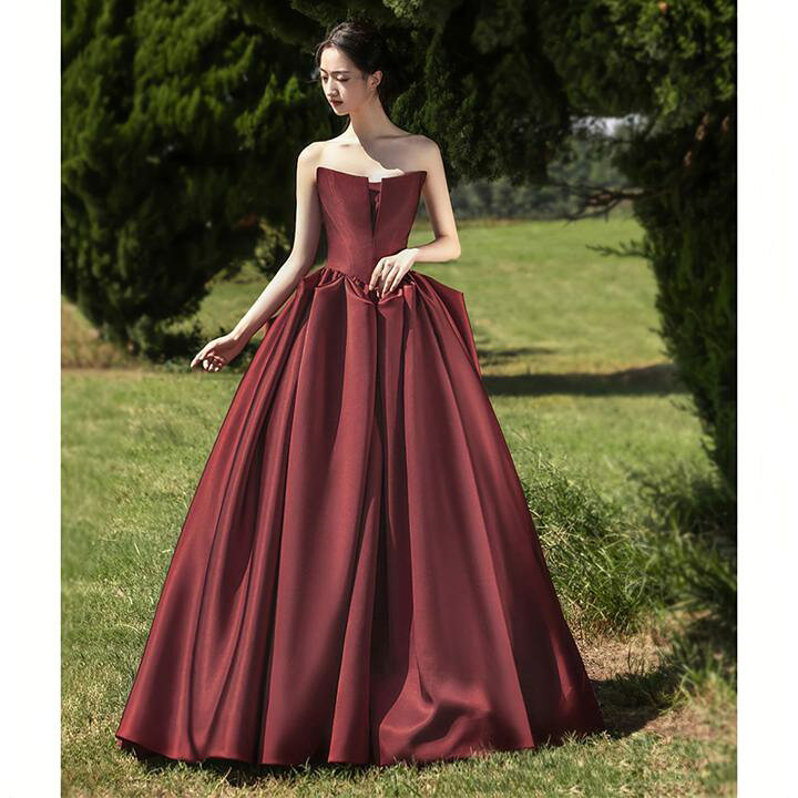 楽天市場】ワインレッド ビスチェドレス【着後レヒ゛ュー特典】ロング  