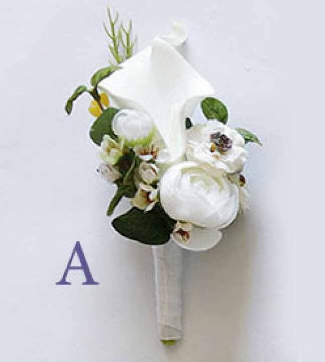 楽天市場】カラー リリー 百合 薔薇 ブートニア 単品 選べる ブーケの 