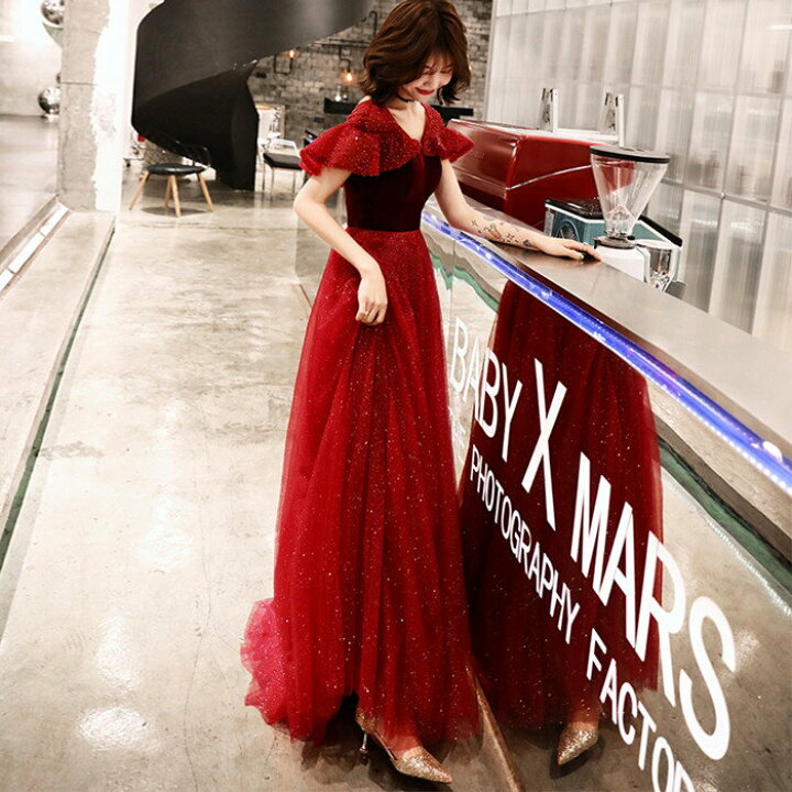 楽天市場】前撮りドレス【着後レビュー特典】大きいサイズ レッド 赤  