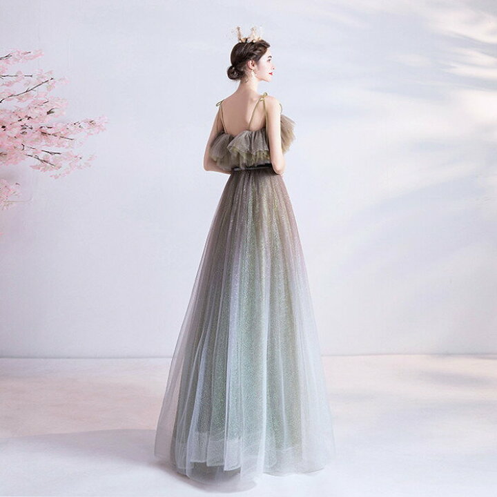 楽天市場】カラードレス ｳｴﾃﾞｨﾝｸﾞ【着後ﾚﾋﾞｭｰ特典】セクシー カーキ  