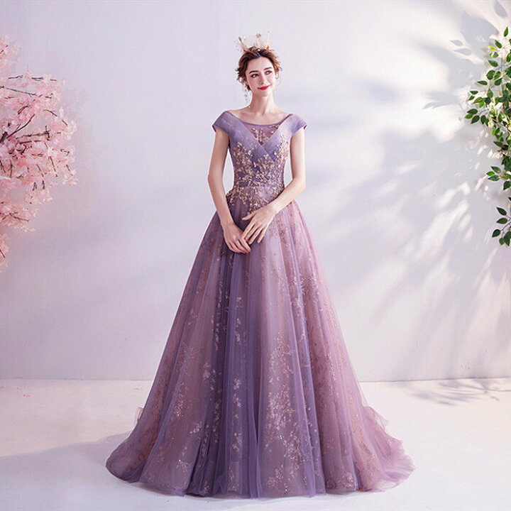 楽天市場】カラードレス ｳｴﾃﾞｨﾝｸﾞ【着後ﾚﾋﾞｭｰ特典】繊細な刺繍の  