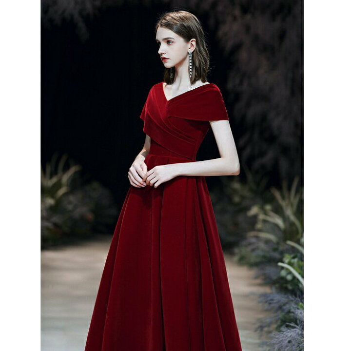 楽天市場】カラードレス ｳｴﾃﾞｨﾝｸﾞ【着後ﾚﾋﾞｭｰ特典】大人シックなレッド  