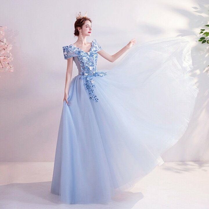 楽天市場】カラードレス 前撮りドレス【着後ﾚﾋﾞｭｰ特典】お姫様のような  