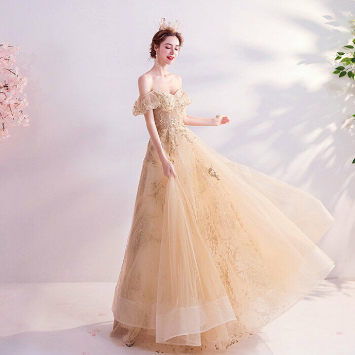 楽天市場】カラードレス ｳｴﾃﾞｨﾝｸﾞ【着後ﾚﾋﾞｭｰ特典】イエローオレンジが  