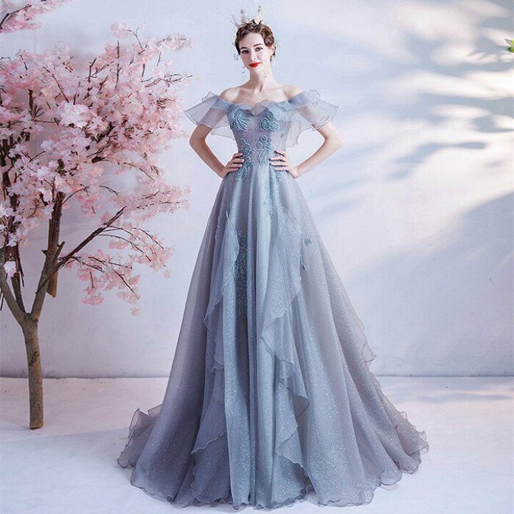 楽天市場】カラードレス ウェディングドレス ﾛﾝｸﾞ 前撮りドレス【着後  