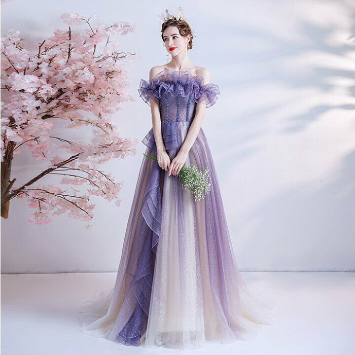 楽天市場】カラードレス ワンピース ウェディングドレス ﾛﾝｸﾞ 前撮り  