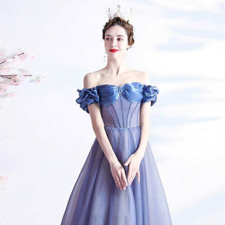 楽天市場】前撮りドレス カラードレス 【着後ﾚﾋﾞｭｰ特典】リボン風の  