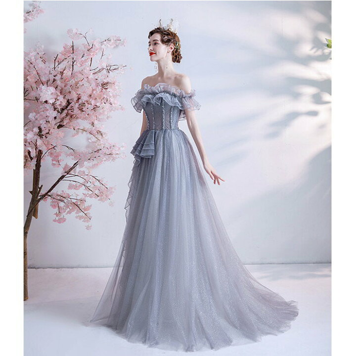 楽天市場】カラードレス ウェディングドレス ﾛﾝｸﾞ 【着後ﾚﾋﾞｭｰ特典  