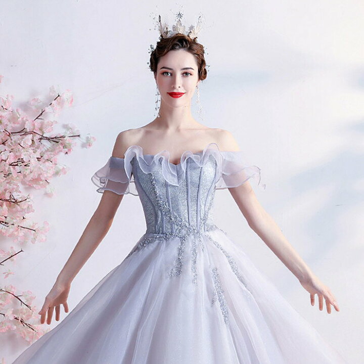 楽天市場】お色直し カラードレス ウェディングドレス 【着後レビュー  