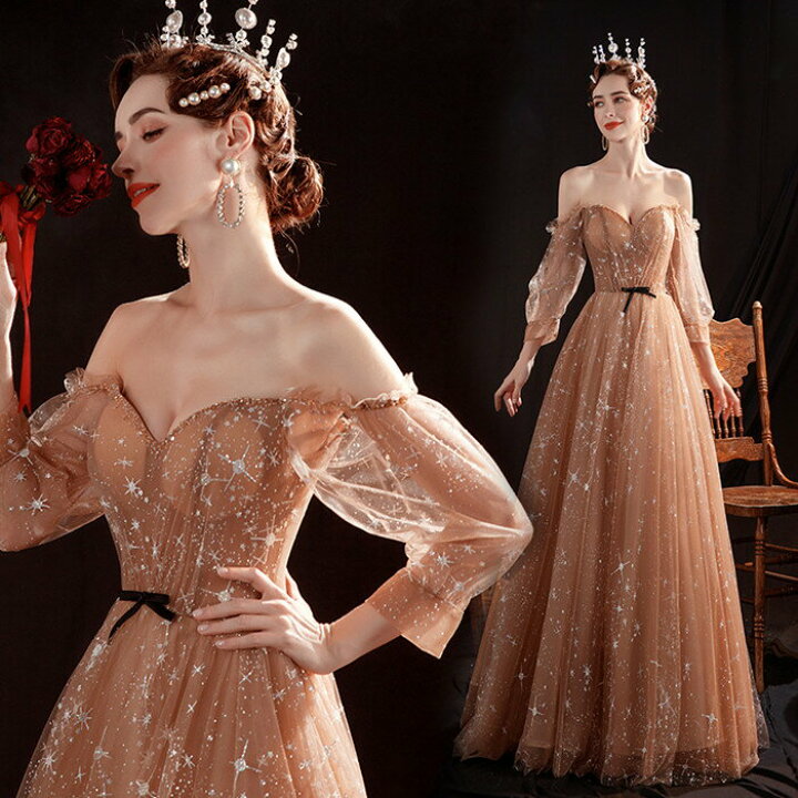 楽天市場】前撮りドレス 袖 カラードレス ウェディングドレス 【着後  