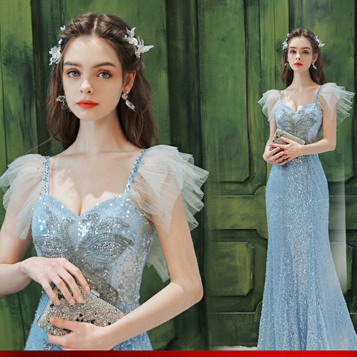 楽天市場】カラードレス ﾛﾝｸﾞ ウェディングドレス【着後ﾚﾋﾞｭｰ特典  