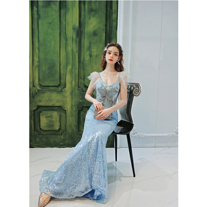 楽天市場】カラードレス ﾛﾝｸﾞ ウェディングドレス【着後ﾚﾋﾞｭｰ特典  