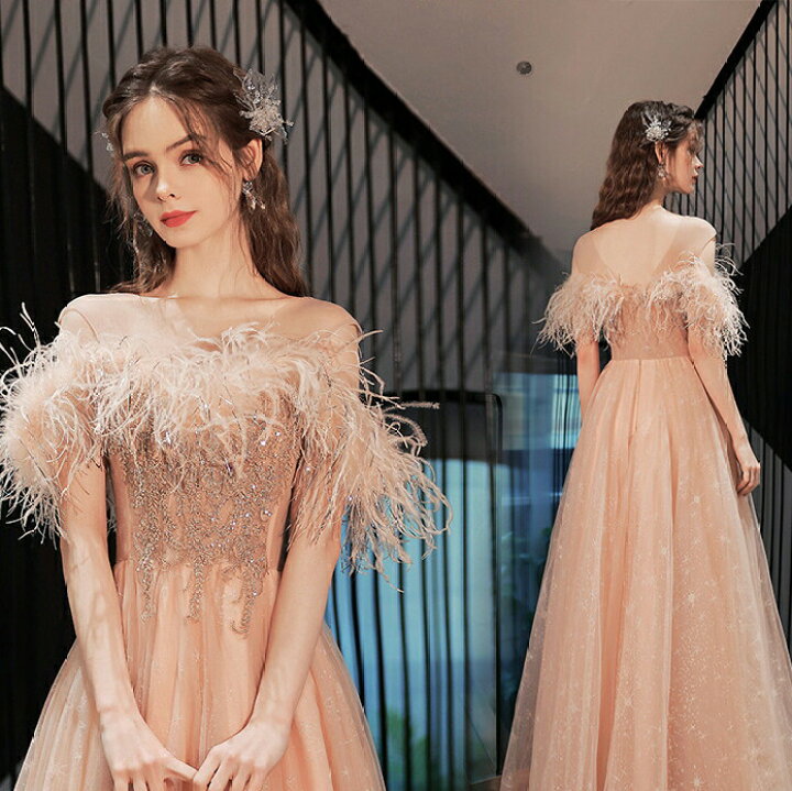 楽天市場】カラードレス ピンク ウェディングドレス【着後ﾚﾋﾞｭｰ特典  