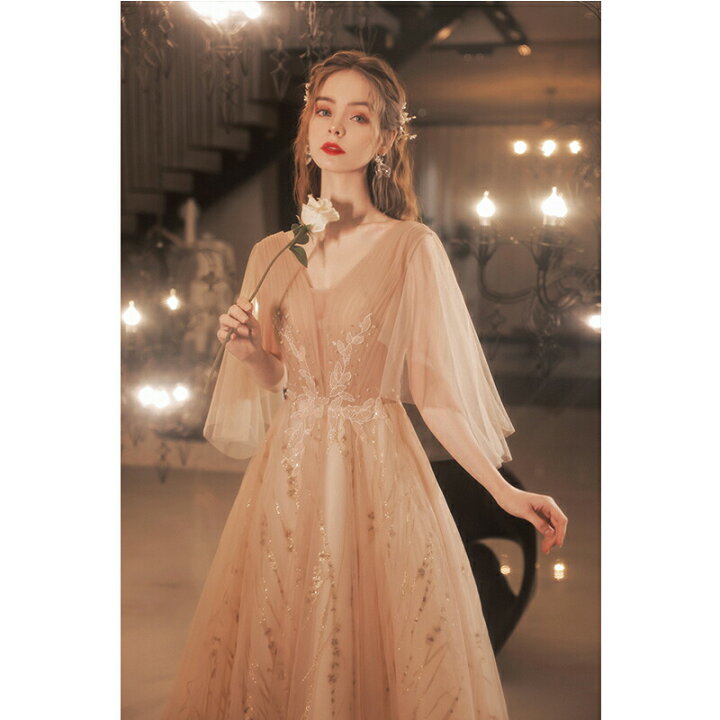 ☆送料無料☆XS～S(5～7号)☆ベアタイプチュールのドレス（OPN1067  