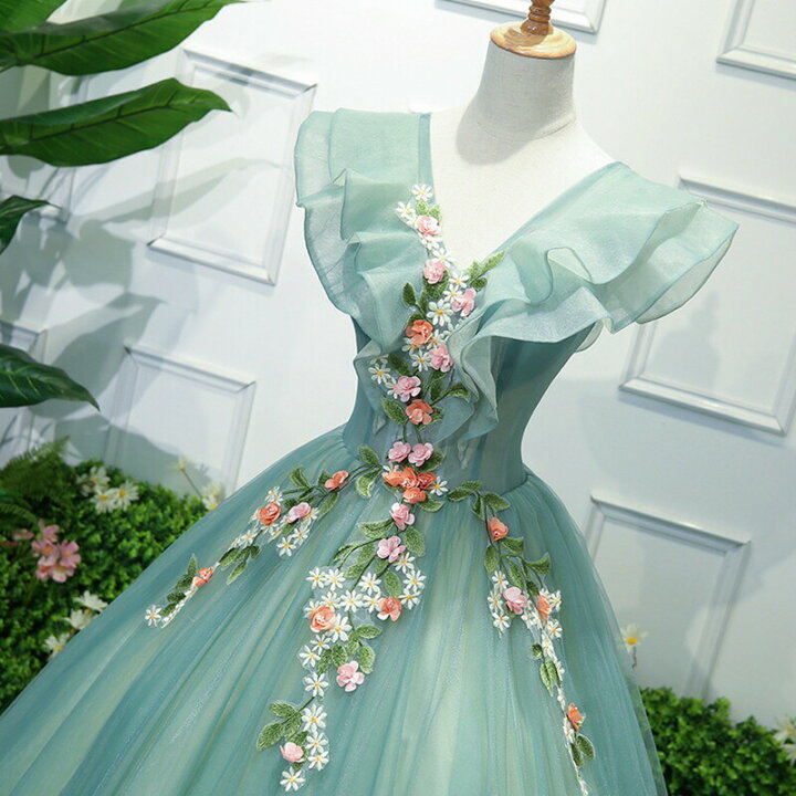 楽天市場】【着後レビュー特典】立体的な花の刺繍が美しいドレス  