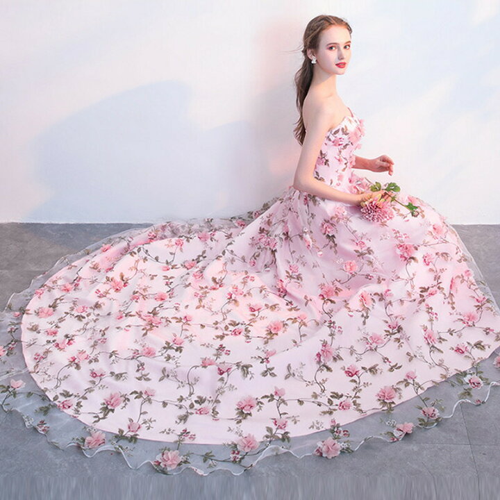 楽天市場】【着後レビュー特典】立体的な花の刺繍が美しいクラシック  