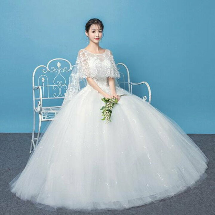 楽天市場】前撮り 後撮り ドレス【着後ﾚﾋﾞｭｰ特典】ボレロ風  