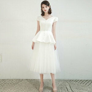 在庫処分価格 花嫁 結婚式 可愛く上品な 二次会 リゾートウエディングドレス ミモレ丈 ミニドレス パーティドレス ドレス Th1xi おしゃれ Jlt Polinema Org