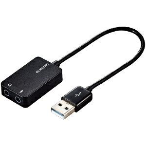 GR I[fBIϊA_v^ USB-3.5mm I[fBIo }CN P[ut 15cm ubN USB-AADC02BKyE㕥ϕsiz