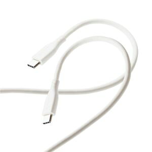 �G���R�� USB-C to USB-C �[�d�P�[�u�� 1m PD�Ή� �ő�60W iPad Android�e�� ���̑��@��Ή� ���}�� �V���R���f�� �Ȃ߂炩 �_� ���ϋv �z���C�g MPA-CCSS10WH�y����E�㕥�����ϕs���i�z