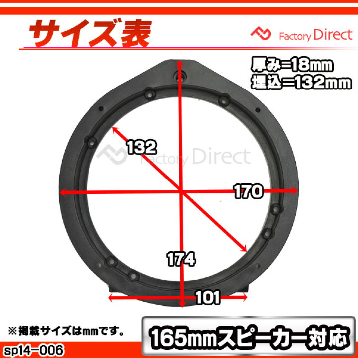 楽天市場 Ca Sp14 006a ホンダ各種汎用 165mm 6 5inch Absインナーバッフルボード スピーカーアダプター 社外スピーカー交換時に最適 Gp Rk Rg Rm Ge Gk Rc Re Ru Rb Ze Rp Gb Jf カスタム パーツ スピーカー アダプター 取り付け アダプタ 車 ファクトリー