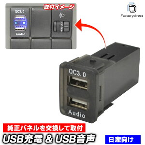 yszusb-ni2-h (30mm) YԌn USBʐM̓|[g & QC3.0 USB}[d|[g (Type-A USB2.0[q) 󂫃|[gLp ( XCb`pl XCb`z[Jo[ USB HDMI Jo[