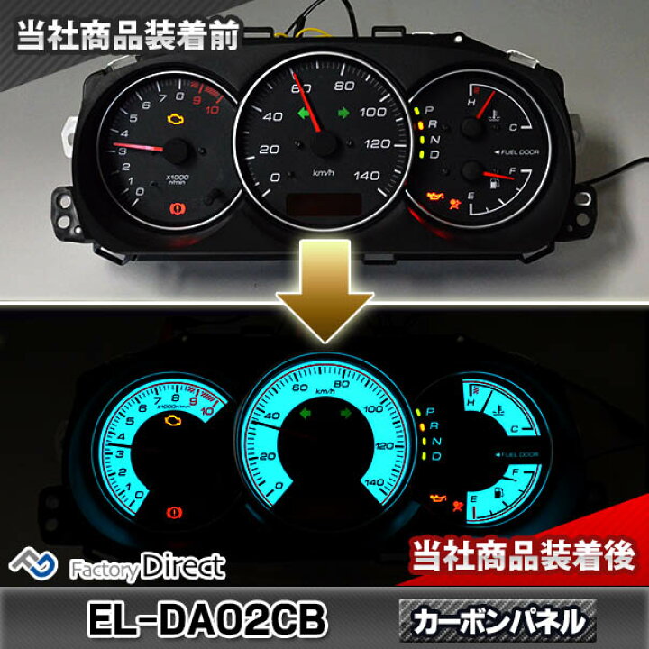 楽天市場】el-da02cb カーボン柄パネル Copen コペン (L880K系 H14-H24 