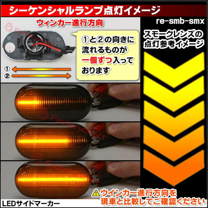楽天市場】ll-re-smb-smx14 (シーケンシャル点灯 スモークレンズ 