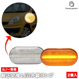 ll-re-smb-crx05 (シーケンシャル点灯 クリアーレンズ) Kangoo I カングー 1 (Typ X76 1997-2007 H09-H19) Renault ルノー LEDサイドマーカー (車用品 カスタム パーツ 交換 ライト ランプ カーアクセサリー 外装灯 外装ランプ ウィンカー LEDウインカー)
