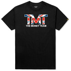 tmt-ms026-2kc ザ・マネーチーム TシャツTMT UK 黒ベース×イギリス国旗 フロイド・メイウェザー ボクシング 男性 メンズ ブラック プリント 国旗 THE MONEY TEAM TMT WBC WBA( かっこいい グッズ メイ ウェザー メイウェザー )