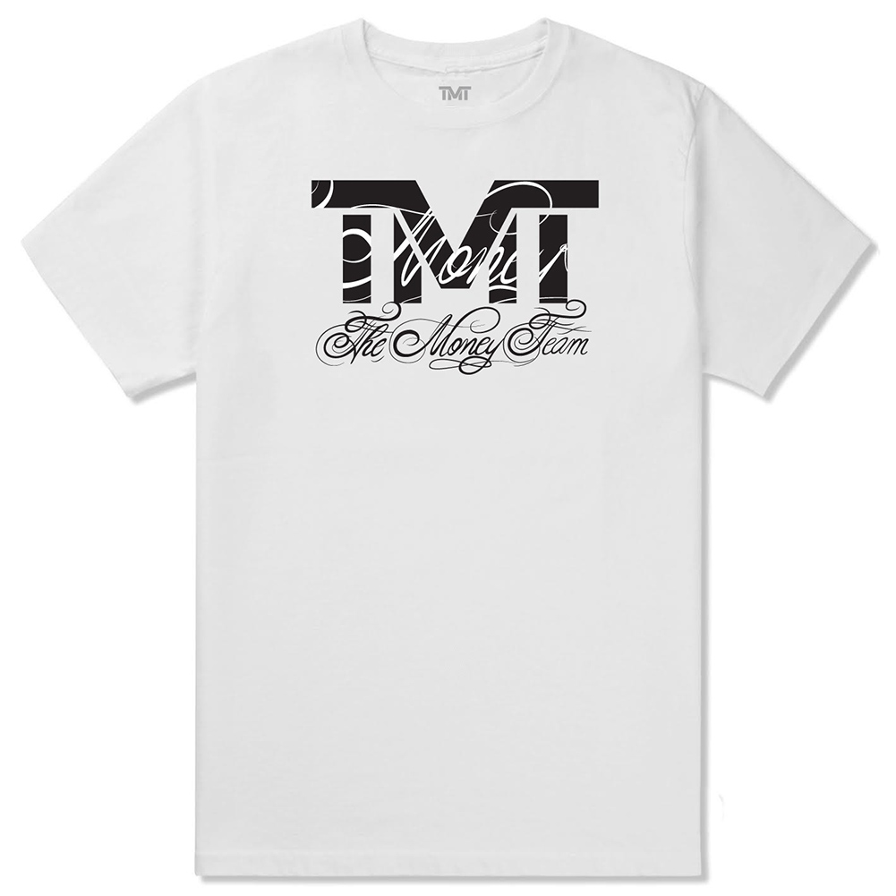 tmt-ms127-2wk ザ・マネーチーム Tシャツ RINGSIDE 白ベース×黒ロゴ フロイド・メイウェザー ボクシング メンズ ホワイト プリント アメリカ THE MONEY TEAM TMT WBC WBA( スポーツ スポーツtシャツ 半袖tシャツ グッズ boxing )