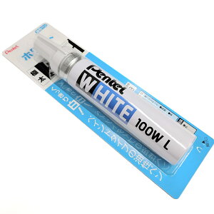 Pentel White �؂�Ă� �z���C�g �� �ɑ� X100W-LD �y�C���g�}�[�J�[
