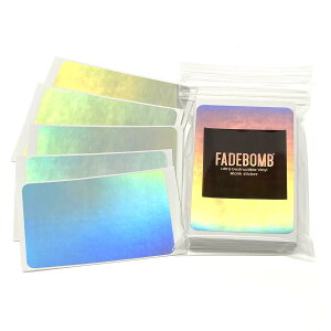 �y���x��50���zFADEBOMB Plain hologram eggshell sticker /�I�[���� �z���O���� �G�b�O�V�F���X�e�b�J�[(90mmx60mm) �y���[����OK�z