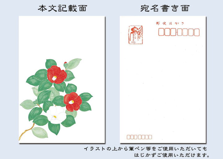 楽天市場 年賀状 寒中見舞い はがき 冬 絵葉書 ポストカード イラスト 無料 和風 花きらら Fps 707 椿 つばき 3枚入り 年賀状 返事 返礼 御礼状 出産 結婚 内祝い お礼状 挨拶状 ハガキ 四季 花 福井朝日堂 京都 F A Greetings