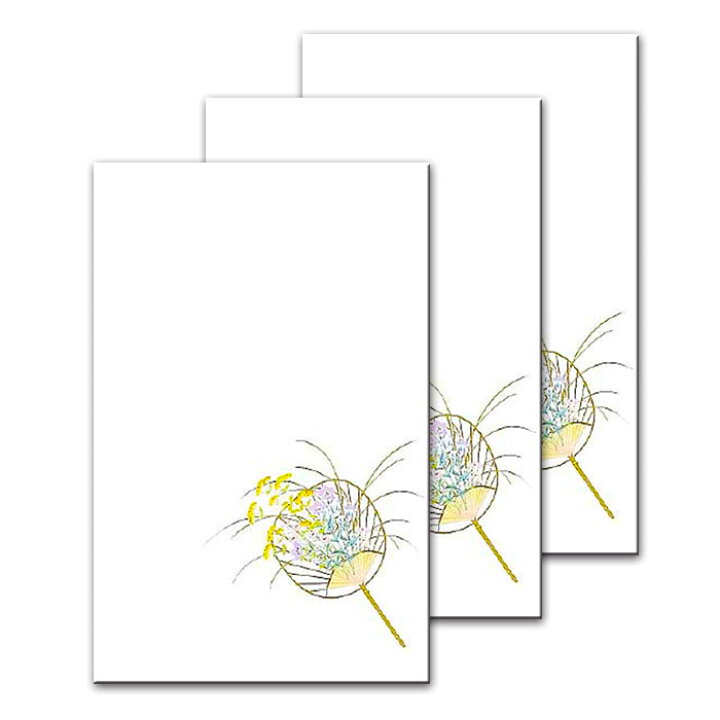 楽天市場 はがき 暑中見舞い 残暑見舞い お中元 和風 イラスト 夏 御礼状 花うたげ うちわ 和紙 福井朝日堂 京都 F A Greetings